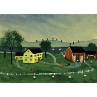 "River Edge Sheep Farm" original painting by C. Munro